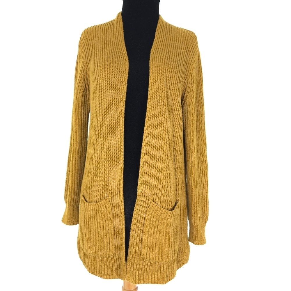 Madewell Nolan Open Stitch Patch Pocket Cotton Cardigan XS